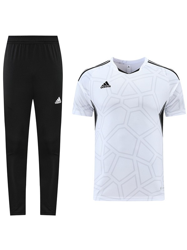 Adas maglia da allenamento sportwear uniforme da calcio da uomo maglia da calcio manica corta sport t-shirt bianca 2022-2023